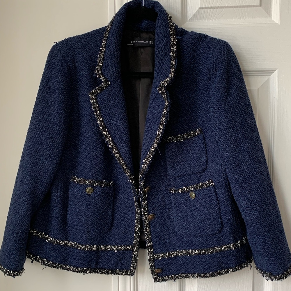 Blue Short Zara Blazer